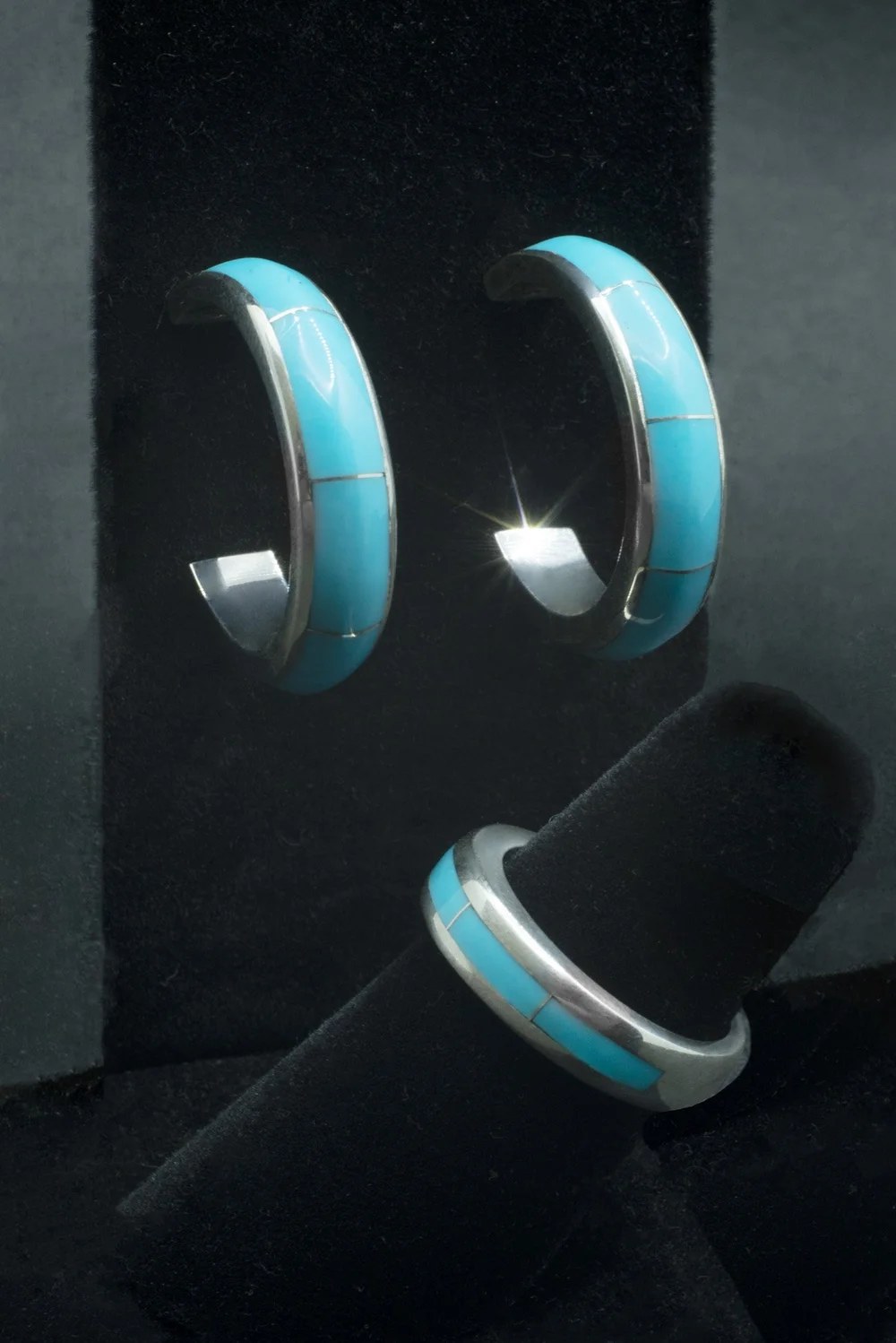 Inlay Hoop Earrings